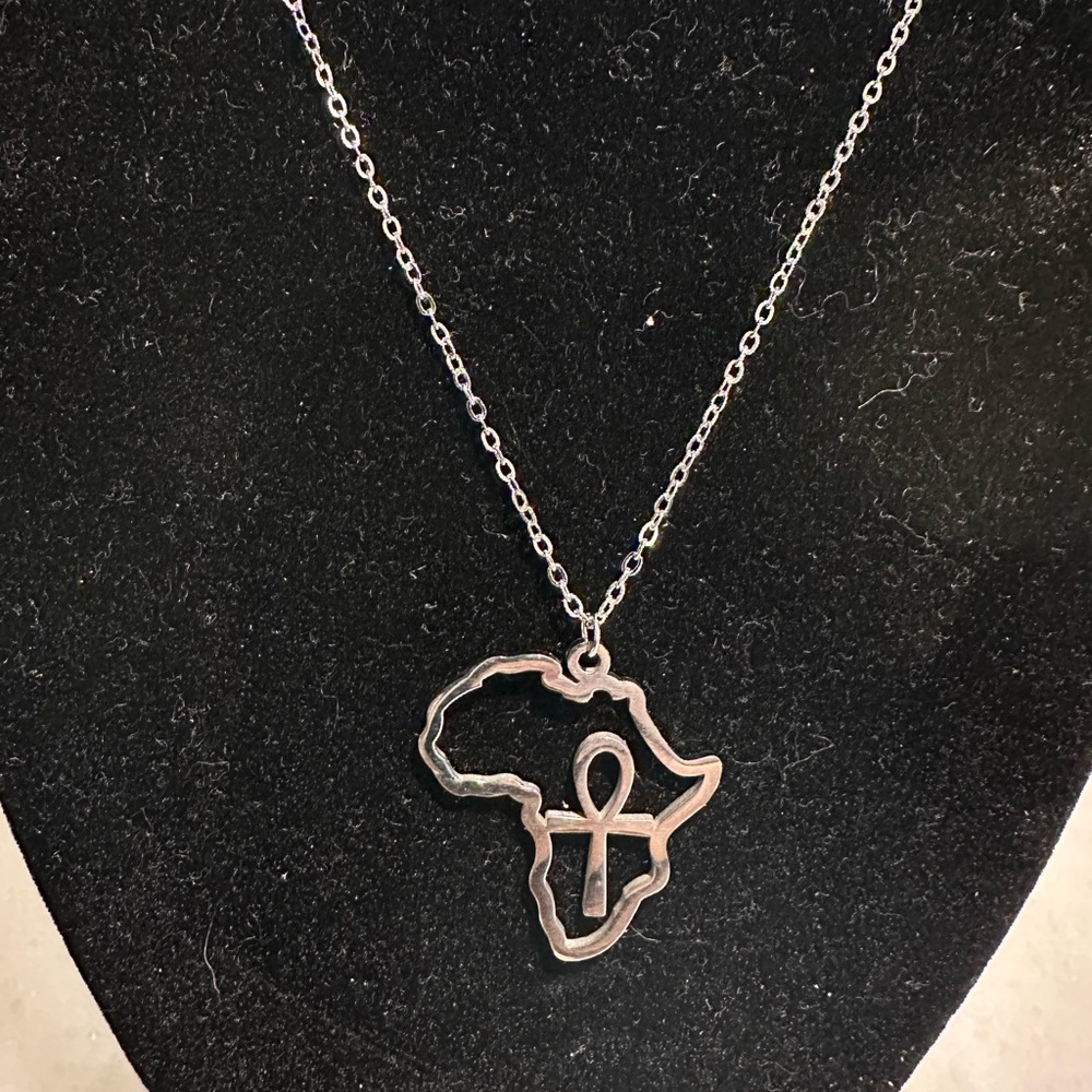 🖤🖤BLACK HISTORY MONTH SALE Titanium Steel Ankh Cross (Cross of Life) & 🌍 Pendant